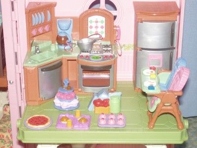 FISHER PRICE LOVING FAMILY DOLLHOUSE LOADED HUGE LOT FURNITURE 