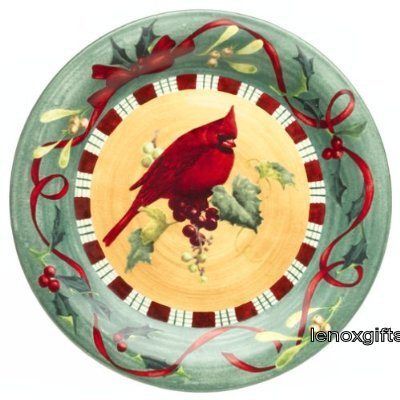   WINTER GREETINGS EVERYDAY CARDINAL Dinner plate Cardinal Bird New