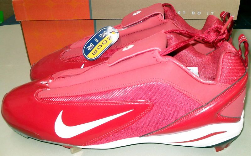 NIKE Air Zoom Diamond Fury SP Cleats Red/White Sz 14  