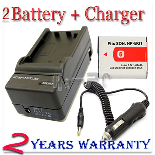   Battery + Charger for Sony CyberShot DSC H7 HX5V HX5 W120 W130 W150