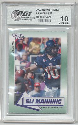 Eli Manning CHARGERS??? 2004 Rookie Review card PGI 10  