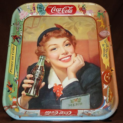 Coca Cola   Vintage Serving Tray (French)  