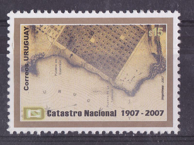 URUGUAY Sc#2193 MNH STAMP Montevideo Fortress old city map  