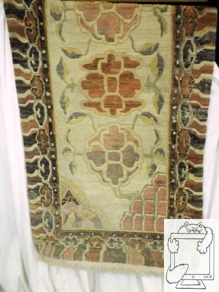Handmade Indian India Wool Rug 3 x 6 Thick Soft Floral Great 