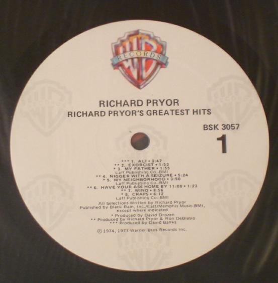 RICHARD PRYORS GREATEST HITS 1977 LP (vinyl) NM  