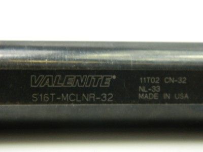 Valenite S16T MCLNR 32 80 Degree Diamond Boring Bar NICE  