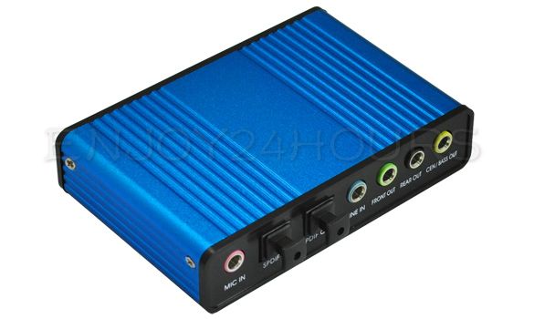 USB 6 Channel 5.1 External Audio Sound Card For S/PDIF  