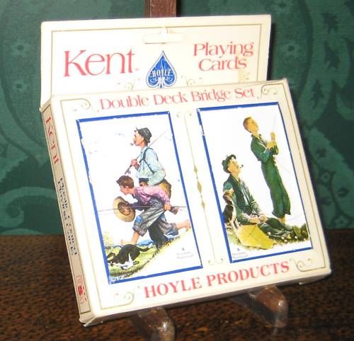 Norman Rockwell Playing Cards Hoyle Products Fishing on PopScreen