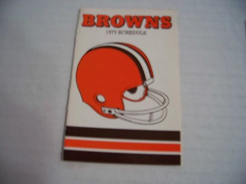 1975 NFL Cleveland Browns Football Pocket Schedule  