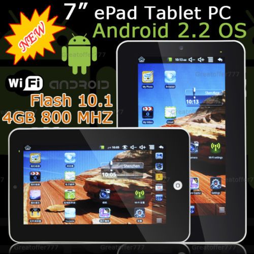   4GB Google Android 2.2 Tablet PC Wifi 3G with Leather Keyboard  