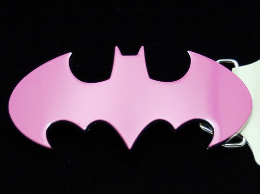 GTO LICENSED PINK LADIES BATMAN BELT BUCKLE  