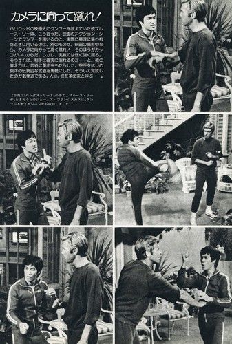 BRUCE LEE Longstreet 1975 JPN PINUP (4) Sheets #TF T  