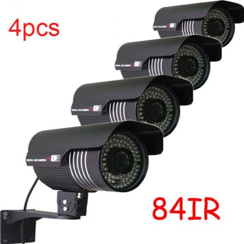 84 IR Sony CCD 600TVL High Resolution Outdoor Waterproof Security 