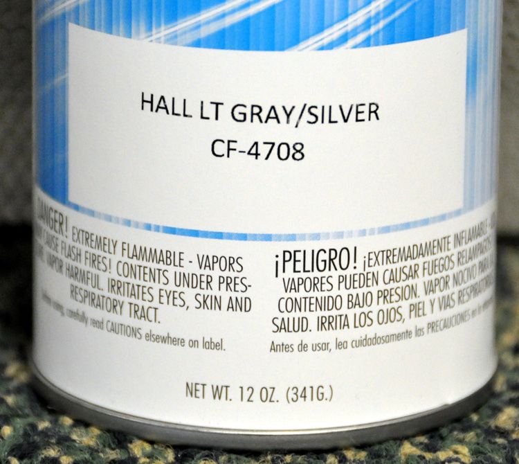 HALLICRAFTERS LIGHT GRAY/SILVER SPRAY PAINT SX 101 & OTHERS  
