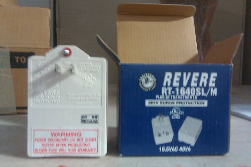 REVERE   Plug In Transformer #RT 1640SL/M  