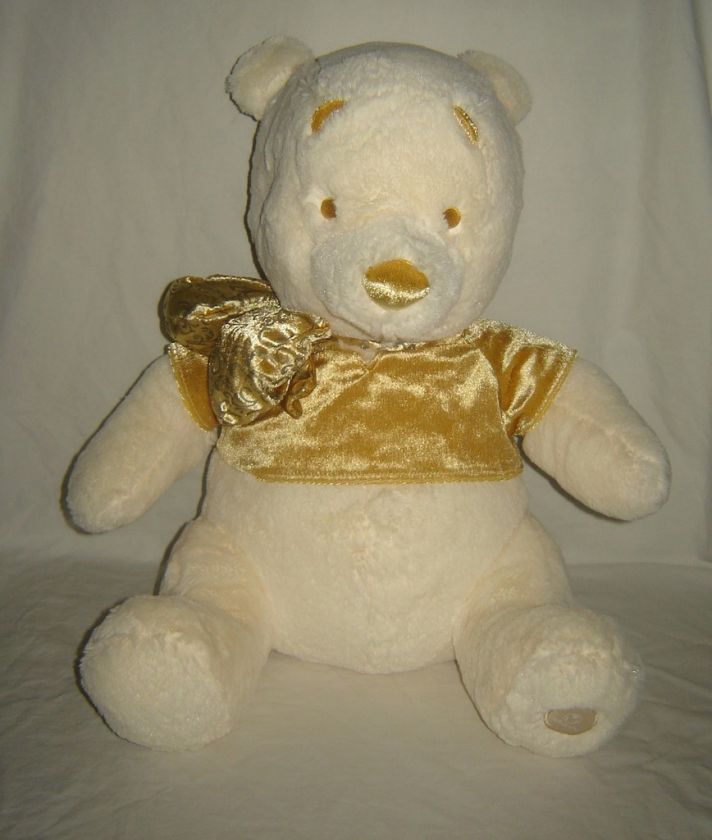  Large Plush Gold Cream WINNIE THE POOH  