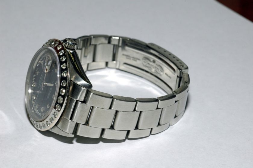   Perpetual Datejust Custom Diamond Bezel & Diamond String Dial  