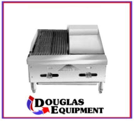 24 Countertop Gas 12 Grill / 12 Broiler Combo Castle (Model FHP24 