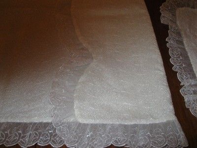 VINTAGE NYLON LAY OVER AND REGULAR PILLOW CASES SHAMS  