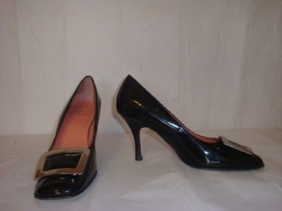 CIRCA JOAN & DAVID BLACK WOMANS HEEL SHOES SZ 8 M  