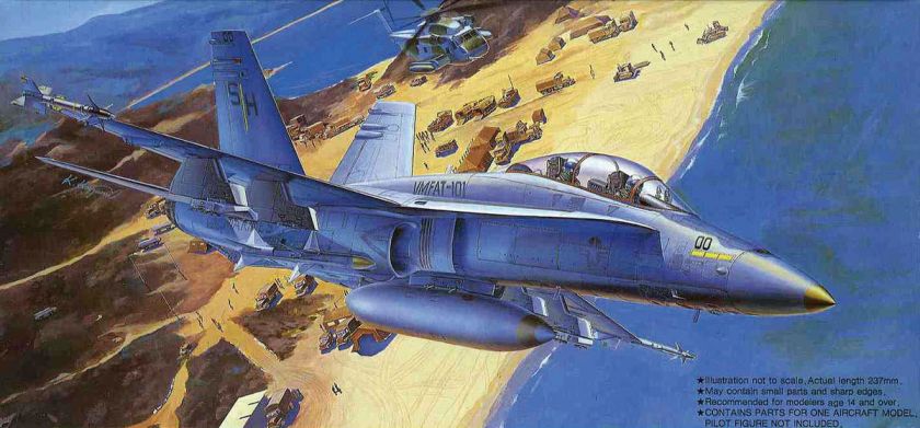 Fujimi F48 F/A 18B Hornet SHARP SHOOTERS 1/72 scale kit  