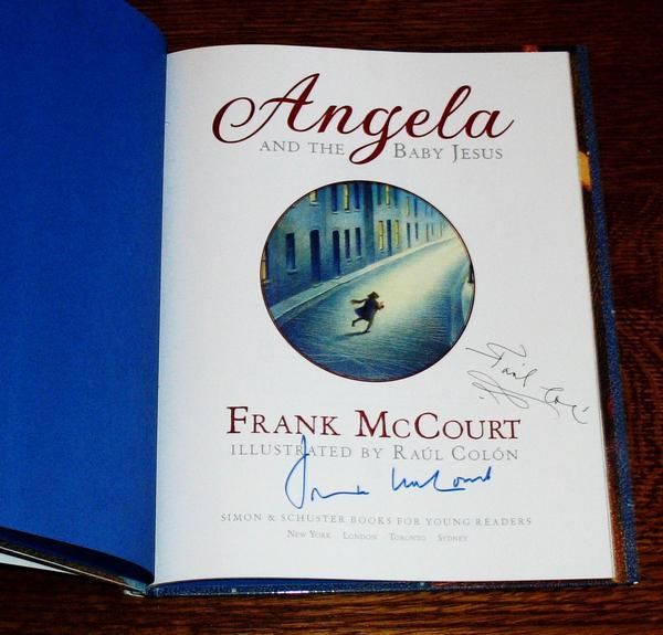 2x SIGNED Frank McCourt ANGELA AND BABY JESUS 1st/1st  