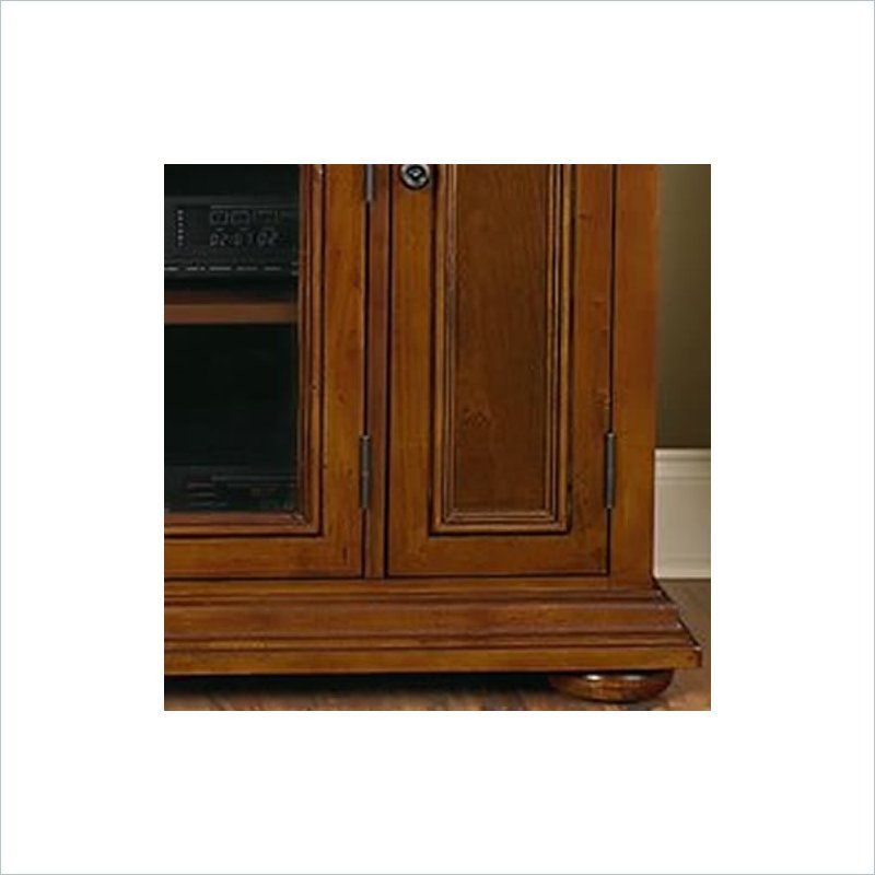 Home Styles Furniture Homestead Wood LCD/Plasma Distressed Oak Finish 