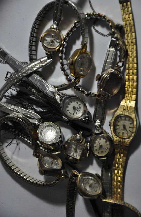 10 VINTAGE BROMPTON, BENRUS, PARKER & MONTIQUE LADIES WRIST WATCHES 