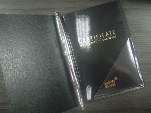 Montblanc Solitaire Platinum Plated 164 Ballpoint Pen  