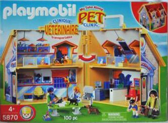 Playmobil #5870 Take Along Pet Vet Clinic New MISB  