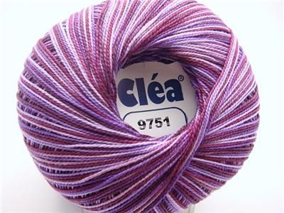 VARIEGATED VIOLET LAVENDER #10 CROCHET COTTON THREAD  