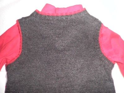 KIDS GRAY SWEATER/TURTLENECK/CORDUROY PANTS 24MTHS  