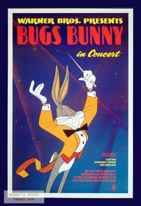 BUGS BUNNY IN CONCERT Orig 1sheet Poster  