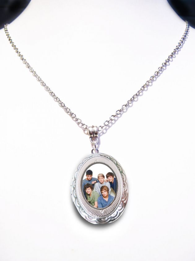 One Direction Silver Plt Pendant Locket Necklace   Harry Zayn Liam 