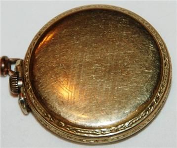 1932 Elgin Pocket Watch Scepter Gold Case & Antique Watch Fob  