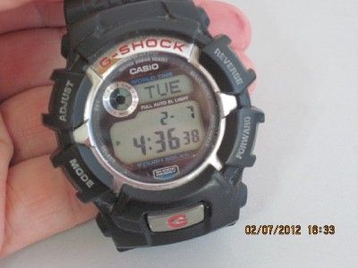   Shock G 231OR Mens Tough Solar Power Digital Black Resin Sport Watch