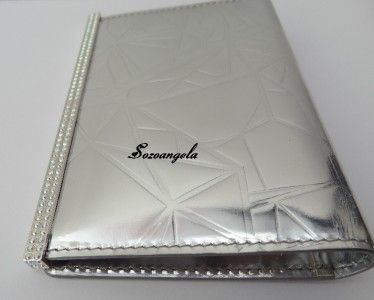 GENUINE SWAROVSKI EFFY Card Case Holder Small Wallet Silver  