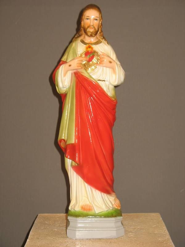 18 SACRED HEART OF JESUS religious outdoor statue  