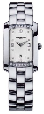 NEW BAUME MERCIER HAMPTON MILLEIS DIAMONDS WATCH 8512  