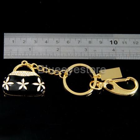   Crystals Handbag Keychain Jewelry USB 2.0 Flash Memory Pen Drive Stick