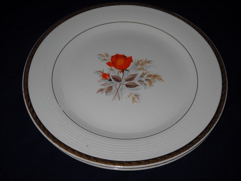 Limoges Triumph Vermillion Rose bread plate(8 availble  