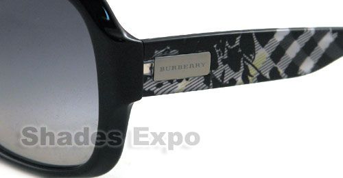 NEW BURBERRY SUNGLASSES BE 4058M BLACK 3215/11 AUTH  