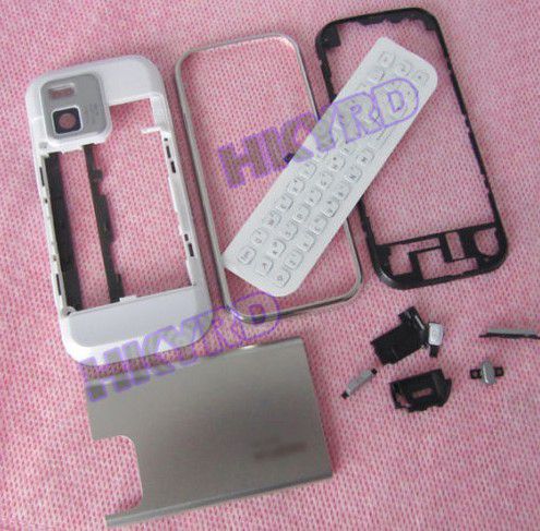 White Full Housing cover Fascia For Nokia Mini N97  