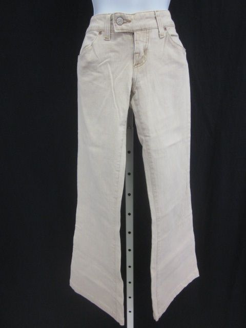 ROCK & REPUBLIC Beige Flare Leg Jeans Pants Sz 27  