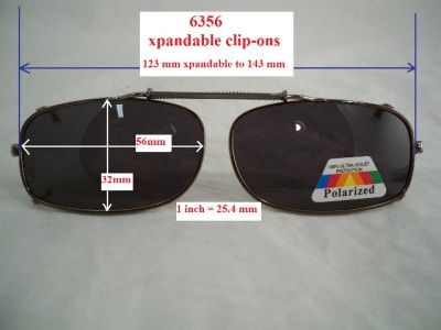 XPANDABLE CLIP ON POLARIZED UV400 SUNGLASSES 6300 NEW  