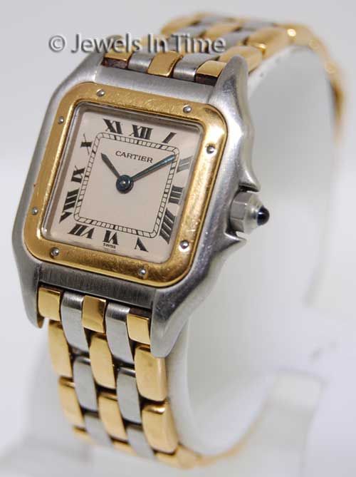 Cartier Ladies Panthere 166921 Steel & 18K Gold Quartz  