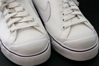 NIKE All Court Twist White & Purple Low Classic Tennis Sneaker Shoes 