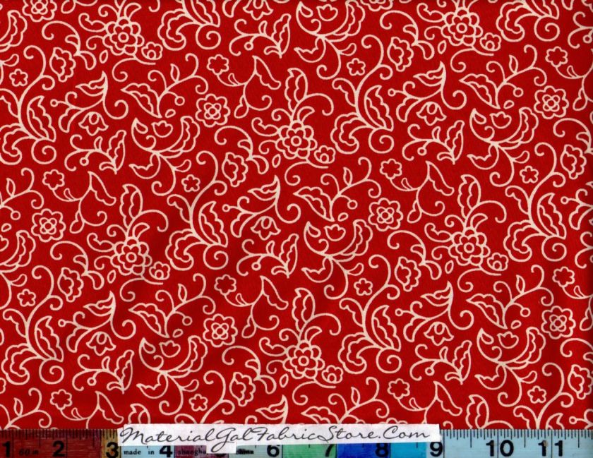 Moda Chez Moi SOPHIE Fabric ~32504 12 Tomato Soup Swirl  