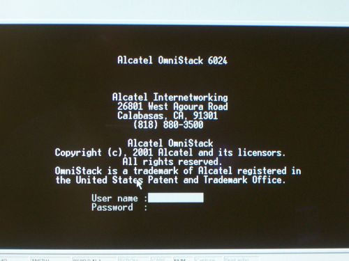 Alcatel OmniStack 6024 24 port managed switch  