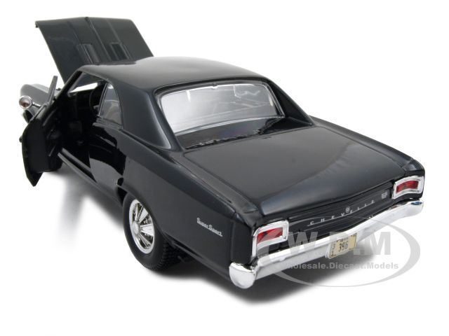 1966 CHEVROLET CHEVELLE SS 396 BLACK 124 DIECAST  